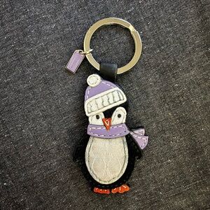 Coach Black Penguin Keychain